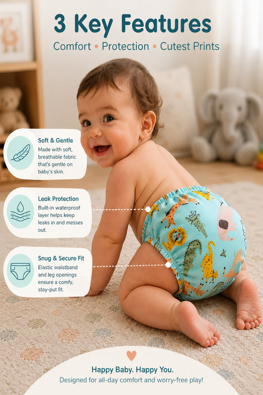 Printed Reusable cloth Diapers