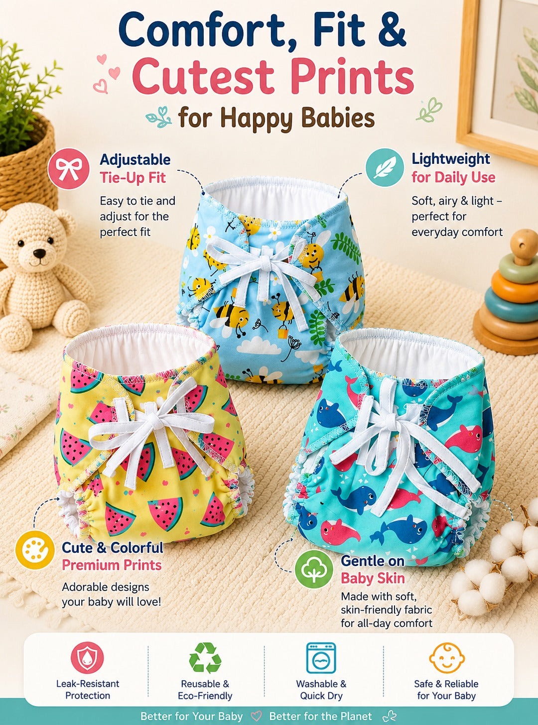 3pc Printed Langot
