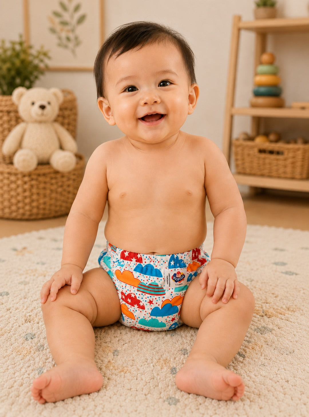 3 pc printed cloth Diapers