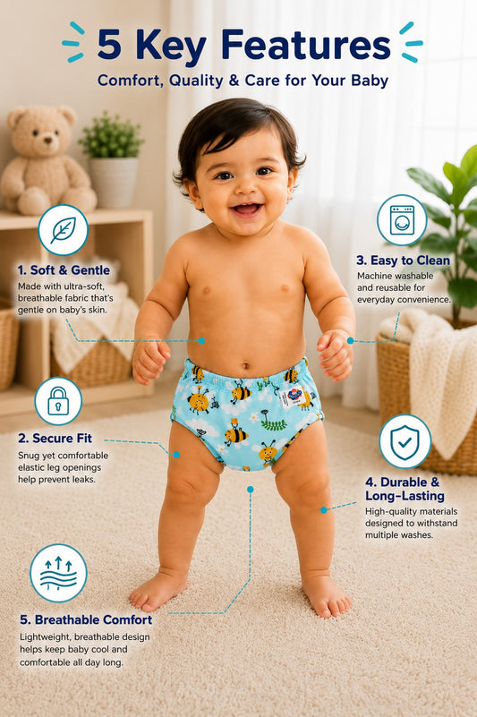 Printed Reusable cloth Diapers