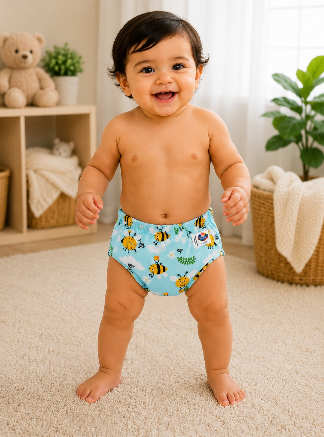 3 pc Printed Reusable Diapers