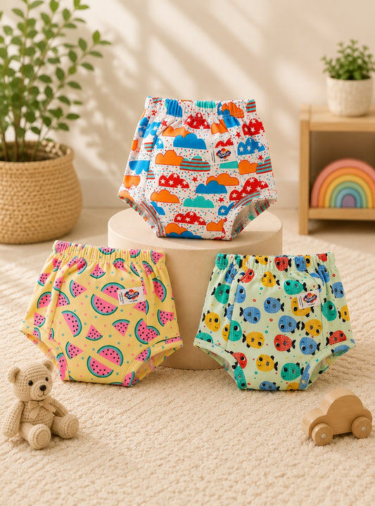 3 pc printed cloth Diapers